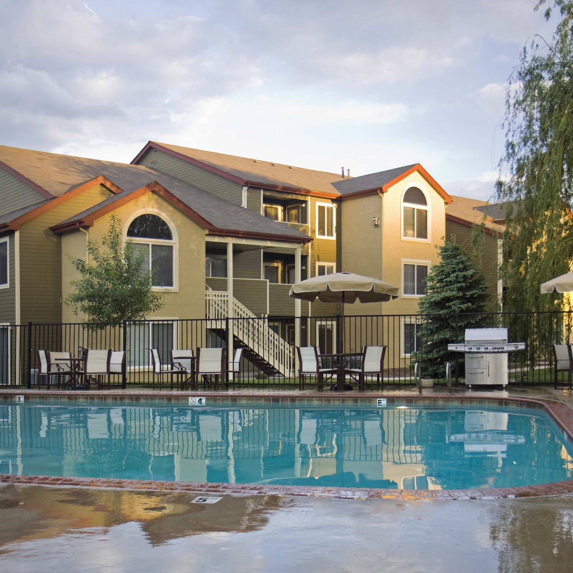 Apartment Building with Pool